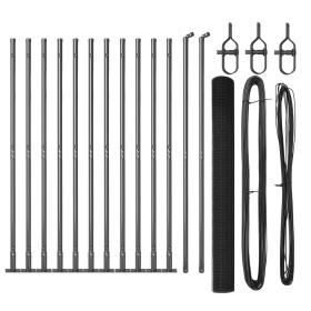 Valla de Alambre Soldado con 13 Postes Flanged Gris 1.4x50 m Acero by , fence panels - Ref: Foro24-3352598, Price: 367,60 €, ...