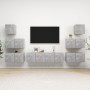 TV living room furniture set 8 pieces concrete gray engineered wood by vidaXL, TV Furniture - Ref: Foro24-3079134, Price: 201...