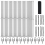Cerca de Malla Soldada  con 13 Postes Flangeados Gris 0.6x100 m Acero | Foro24.es | Tu tienda online para hogar, jardín y más Foro24.es