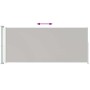 Toldo lateral retráctil de jardín crema 180x500 cm