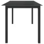 Mesa de jardín de aluminio y vidrio negro 190x90x74cm de vidaXL, Mesas de jardín - Ref: Foro24-312202, Precio: 166,15 €, Desc...