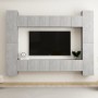 Wohnzimmermöbel Set 10 tlg. Holzwerkstoff grau Beton von vidaXL, TV-Möbel - Ref: Foro24-3079072, Preis: 399,94 €, Rabatt: %