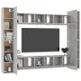 Wohnzimmermöbel Set 10 tlg. Holzwerkstoff grau Beton von vidaXL, TV-Möbel - Ref: Foro24-3079072, Preis: 394,07 €, Rabatt: %