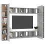 Wohnzimmermöbel Set 10 tlg. Holzwerkstoff grau Beton von vidaXL, TV-Möbel - Ref: Foro24-3079072, Preis: 399,94 €, Rabatt: %