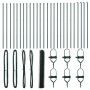 Cerca Hexagonal Verde 1.2x50 m Acero, Postes de Cerca 13 pcs Verde Ø32 mm 170 cm Acero Galvanizado by , fence posts - Ref: Fo...