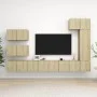Set de muebles salón TV 8 pzas madera ingeniería roble Sonoma de vidaXL, Muebles TV - Ref: Foro24-3079031, Precio: 275,47 €, ...