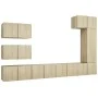 Set de muebles salón TV 8 pzas madera ingeniería roble Sonoma de vidaXL, Muebles TV - Ref: Foro24-3079031, Precio: 275,47 €, ...
