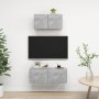 Wohnzimmermöbel-Set 2-teilig betongraues Holzwerkstoff von vidaXL, TV-Möbel - Ref: Foro24-3079120, Preis: 69,08 €, Rabatt: %