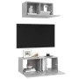 Living room furniture set 2 pieces concrete gray engineered wood by vidaXL, TV Furniture - Ref: Foro24-3079120, Price: 65,46 ...