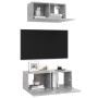 Wohnzimmermöbel-Set 2-teilig betongraues Holzwerkstoff von vidaXL, TV-Möbel - Ref: Foro24-3079120, Preis: 69,08 €, Rabatt: %