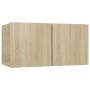 7-teiliges Wohnzimmermöbelset aus Sonoma-Eiche von vidaXL, TV-Möbel - Ref: Foro24-3079027, Preis: 208,59 €, Rabatt: %