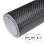 4D Autofolien 2 Einheiten schwarz 100x150 cm von vidaXL, Fahrzeug-Vinyls - Ref: Foro24-210722, Preis: 23,74 €, Rabatt: %