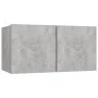 Set muebles de salón TV 7 pzas madera ingeniería gris hormigón de vidaXL, Muebles TV - Ref: Foro24-3079138, Precio: 214,80 €,...