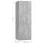 Set muebles de salón TV 7 pzas madera ingeniería gris hormigón de vidaXL, Muebles TV - Ref: Foro24-3079138, Precio: 214,80 €,...