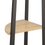 Eckregal 3 Ebenen hellbraun schwarz 45,5x31,5x120cm von vidaXL, Bücherregale und Regale - Ref: Foro24-336388, Preis: 47,77 €,...