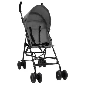 Light gray and black steel baby stroller by vidaXL, Baby strollers - Ref: Foro24-10395, Price: 77,37 €, Discount: %