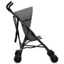 Hellgrauer und schwarzer Kinderwagen aus Stahl von vidaXL, Kinderwagen - Ref: Foro24-10395, Preis: 79,24 €, Rabatt: %