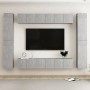 Set de muebles de salón 10 pzas madera ingeniería gris hormigón von vidaXL, TV-Möbel - Ref: Foro24-3079085, Preis: 399,94 €, ...