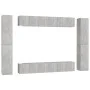 Set de muebles de salón 10 pzas madera ingeniería gris hormigón von vidaXL, TV-Möbel - Ref: Foro24-3079085, Preis: 394,07 €, ...