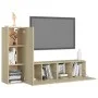 Juego de muebles de salón 3 piezas roble Sonoma de vidaXL, Muebles TV - Ref: Foro24-3078988, Precio: 109,55 €, Descuento: %
