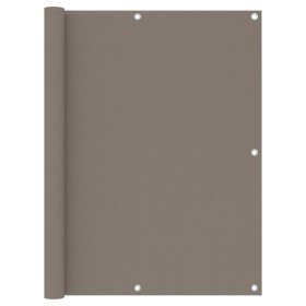 Toldo para balcón de tela oxford gris taupé 120x500 cm