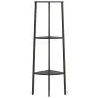 Corner shelf with 3 shelves black 45.5x31.5x120 cm by vidaXL, Bookcases and shelves - Ref: Foro24-336390, Price: 52,97 €, Dis...