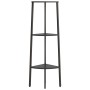 Eckregal mit 3 Einlegeböden schwarz 45,5x31,5x120 cm von vidaXL, Bücherregale und Regale - Ref: Foro24-336390, Preis: 53,98 €...