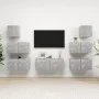 Set muebles de salón TV 7 pzas madera ingeniería gris hormigón de vidaXL, Muebles TV - Ref: Foro24-3079132, Precio: 201,62 €,...