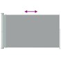 Toldo lateral retráctil para patio gris 200x300 cm