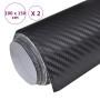 3D films for cars 2 pcs black 100x150 cm by vidaXL, Vehicle vinyls - Ref: Foro24-210716, Price: 22,63 €, Discount: %
