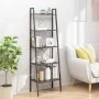 Standing shelving unit with 5 black shelves 56x35x174 cm by vidaXL, Bookcases and shelves - Ref: Foro24-336369, Price: 78,00 ...