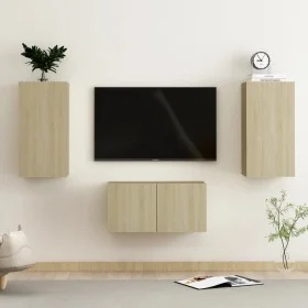 Juego de muebles de salón 3 piezas roble Sonoma de vidaXL, Muebles TV - Ref: Foro24-3078972, Precio: 94,76 €, Descuento: %