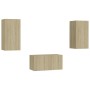 Juego de muebles de salón 3 piezas roble Sonoma de vidaXL, Muebles TV - Ref: Foro24-3078972, Precio: 96,40 €, Descuento: %