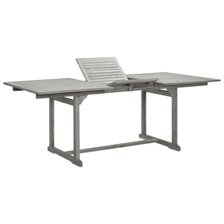 Solid acacia wood garden dining table (150-200)x100x75cm by vidaXL, Garden tables - Ref: Foro24-316571, Price: 249,05 €, Disc...