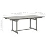 Solid acacia wood garden dining table (150-200)x100x75cm by vidaXL, Garden tables - Ref: Foro24-316571, Price: 249,05 €, Disc...