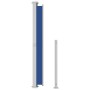 Toldo lateral retráctil para patio azul 200x300 cm