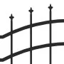 Garden fence with black coated steel spearhead 190cm by vidaXL, fence panels - Ref: Foro24-151082, Price: 220,16 €, Discount: %