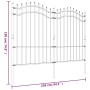 Garden fence with black coated steel spearhead 190cm by vidaXL, fence panels - Ref: Foro24-151082, Price: 218,14 €, Discount: %
