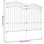 Garden fence with black coated steel spearhead 190cm by vidaXL, fence panels - Ref: Foro24-151082, Price: 220,16 €, Discount: %