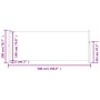 Toldo lateral retráctil para patio negro 200x500 cm