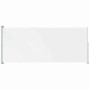 Toldo lateral retráctil para patio crema 200x500 cm
