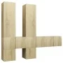 Muebles de pared de TV 7 pzas aglomerado color roble Sonoma de vidaXL, Muebles TV - Ref: Foro24-3079033, Precio: 213,07 €, De...