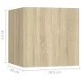 Muebles de pared de TV 7 pzas aglomerado color roble Sonoma de vidaXL, Muebles TV - Ref: Foro24-3079033, Precio: 213,07 €, De...