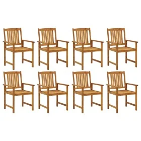 Sillas de jardín 8 unidades madera maciza de teca de vidaXL, Sillas de jardín - Ref: Foro24-3078150, Precio: 555,69 €, Descue...