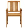 Sillas de jardín 8 unidades madera maciza de teca de vidaXL, Sillas de jardín - Ref: Foro24-3078150, Precio: 615,29 €
