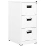 Weißer Stahlschrank 46x62x102,5 cm von vidaXL, Aktenschränke - Ref: Foro24-336274, Preis: 181,57 €, Rabatt: %