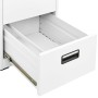 Weißer Stahlschrank 46x62x102,5 cm von vidaXL, Aktenschränke - Ref: Foro24-336274, Preis: 181,57 €, Rabatt: %