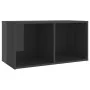 Wandmontierte Wohnzimmermöbel, 4-teilig, glänzend graues Holzwerkstoff von vidaXL, TV-Möbel - Ref: Foro24-3079978, Preis: 123...