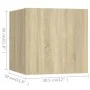 Living room TV furniture set 4 pieces engineered wood Sonoma oak by vidaXL, TV Furniture - Ref: Foro24-3079049, Price: 118,74...