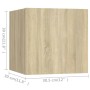 Wohnzimmer-TV-Möbelset, 4-teilig, Holzwerkstoff, Sonoma-Eiche von vidaXL, TV-Möbel - Ref: Foro24-3079049, Preis: 109,66 €, Ra...
